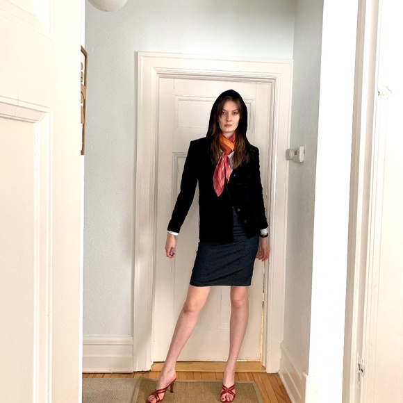 Ines de la Fressange Fine velvet blazer - Picture 6 of 8